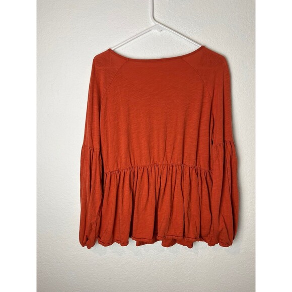 Peruvian Connection Blouse Womens Small Boho Peasant Long Sleeve Pullover Top - Picture 4 of 6